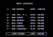 Stellar 7 for Apple II - High scores.