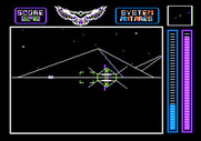 Stellar 7 for Apple II - Don't let these things crash into you, they're deadly!