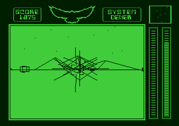 Stellar 7 Apple II Screenshot: Game over.