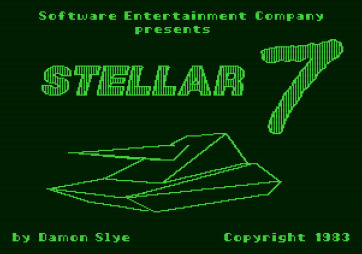 Stellar 7 for Apple II - Title screen.