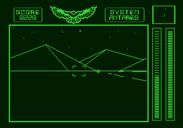 Stellar 7 for Apple II - Avoid the laser fire from those canons!