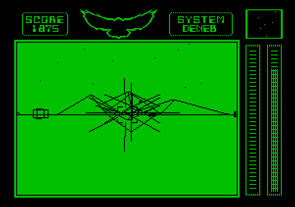 Stellar 7 Apple II Screenshot: Game over.