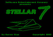 Stellar 7 for Apple II - Title screen.