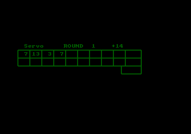Leader Board Amstrad CPC Screenshot: The scorecard.