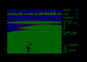Leader Board for Amstrad CPC - There's the green!