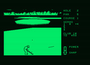 Leader Board for Amstrad PCW - Teeing off on the second hole.