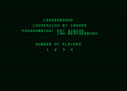 Leader Board for Amstrad PCW - How many players?
