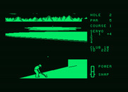 Leader Board for Amstrad PCW - That last shot almost landed in the water!