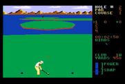 Leader Board for Atari 8-bit - The second hole start.