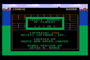 Leader Board for Atari 8-bit - Starting screen / Main menu.