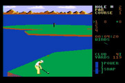 Leader Board for Atari 8-bit - There's a lot of water on this course!