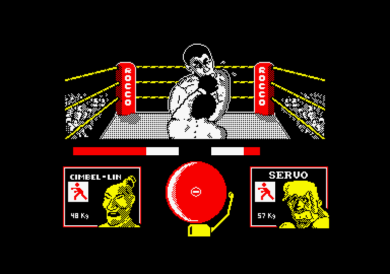 Rocco Amstrad CPC Screenshot: I hit my opponent...
