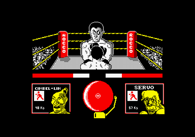Rocco Amstrad CPC Screenshot: Game start.