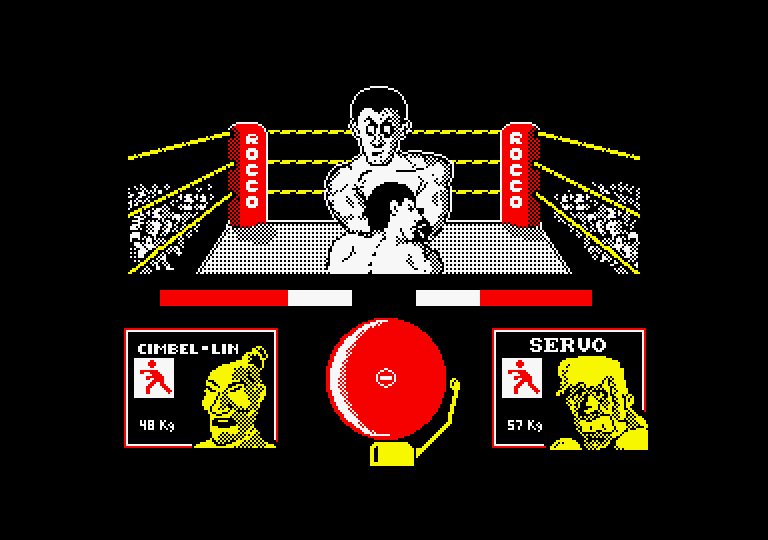 Rocco Amstrad CPC Screenshot: Ouch, I was hit!