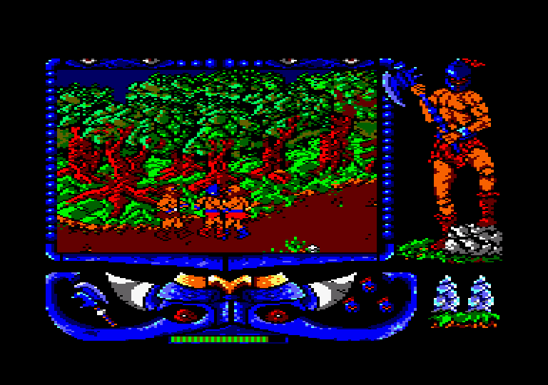 Atrog Amstrad CPC Screenshot: Start of stage 2.
