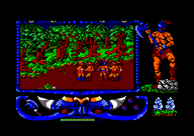 Atrog Amstrad CPC Screenshot: I'm outnumbered!