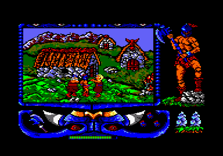 Atrog Amstrad CPC Screenshot: Game start.