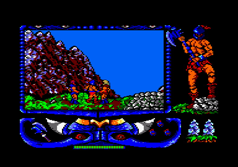 Atrog Amstrad CPC Screenshot: Stage 3 start.