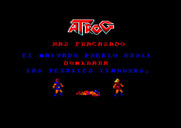 Atrog for Amstrad CPC - Game over.