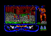 Atrog for Amstrad CPC - Entering another hostile village...