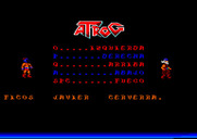 Atrog for Amstrad CPC - Main menu.