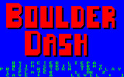 Boulder Dash for PC-8800 Series - Title screen and main menu.