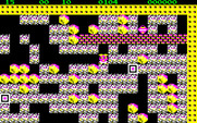 Boulder Dash for PC-8800 Series - More boxes; this could be tricky.