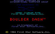 Boulder Dash for PC-8800 Series - Copyright screen.