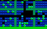 Boulder Dash for PC-8800 Series - Start of the second cave.