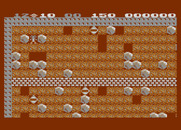 Boulder Dash for Atari 8-bit - Game start.