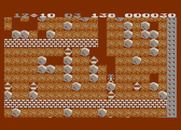 Boulder Dash for Atari 8-bit - Collecting diamonds...