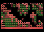 Boulder Dash for Atari 8-bit - Oops; I have apparently blocked the path to the exit!