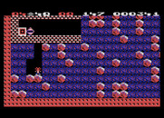 Boulder Dash for Atari 8-bit - More of those deadly boxes guard the diamonds...
