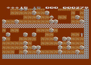 Boulder Dash for Atari 8-bit - Reached the exit!