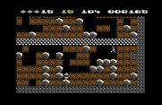 Boulder Dash for Commodore 64 - Running towards the exit...