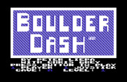 Boulder Dash for Commodore 64 - The main menu.