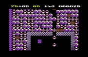Boulder Dash for Commodore 64 - I've created an avalanche!