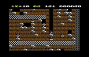 Boulder Dash for Commodore 64 - Collecting diamonds...