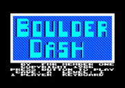 Boulder Dash for Amstrad CPC - The main menu.
