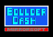 Boulder Dash for Amstrad CPC - Mirrorsoft logo screen.