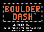Boulder Dash for ColecoVision - Title screen.