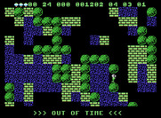 Boulder Dash for ColecoVision - Oh no, out of time!