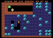 Boulder Dash for ColecoVision - More diamonds and boulders...crush the boxes for a bonus if you can!