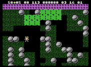 Boulder Dash for ColecoVision - The slime will slowly expand...try to contain it with boulders.