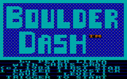 Boulder Dash for IBM PC/Compatibles - The main menu.