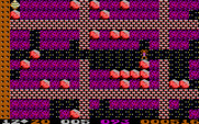 Boulder Dash for IBM PC/Compatibles - Occasionally the empty spaces become static filled to confuse you. 