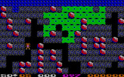Boulder Dash for IBM PC/Compatibles - This green slime slowly fills the screen.