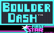 Boulder Dash for IBM PC/Compatibles - Title screen.