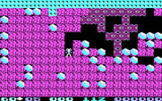 Boulder Dash for IBM PC/Compatibles - The slime (magenta instead of green in the CGA version) doesn't kill you, but it grows and takes up space.