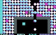 Boulder Dash for IBM PC/Compatibles - Trapped, but falling boulders may clear the way.